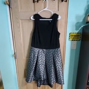 Black and silver dress